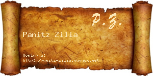 Panitz Zilia névjegykártya